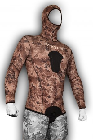 Σακάκι κατάδυσης: Comfort Camo  Brown  5,0 mm.